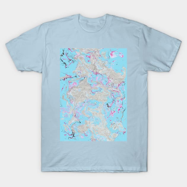 Smoke and Mirrors Abstract Painting T-Shirt by MarbleCloud